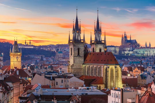 Old Town Prague Sunset