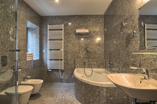 Bath in a two bedroom apartment type 3 in Residence Rybna